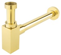 Ferro Quadro szögletes design mosdószifon, arany