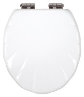 Ferro Softmuslely fehér kagyló alakú MDF WC ülőke