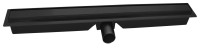 Ferro Super Slim Pro 60 cm-es zuhanyfolyóka, matt fekete